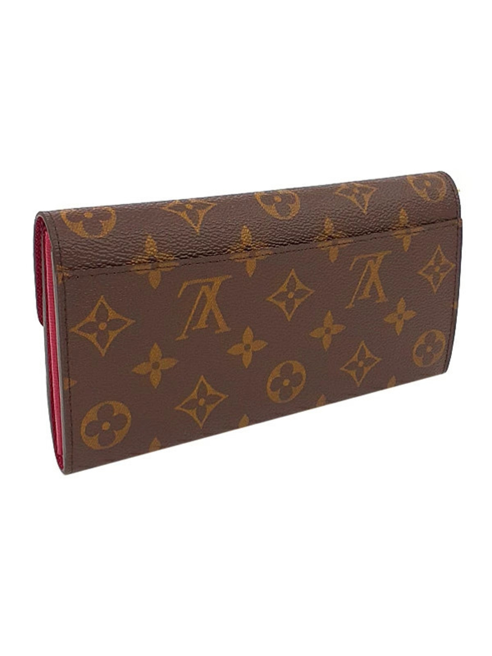 Louis Vuitton Sarah Portefeuille Monogram Wallet Long fold Bi Brown